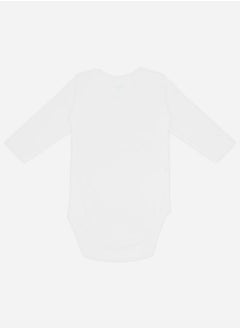 Babies Basic Pack of 6 - Solid Combed Cotton Long Sleeves Bodysuit  - Image 3
