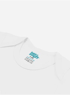 Babies Basic Pack of 6 - Solid Combed Cotton Long Sleeves Bodysuit  - Image 4