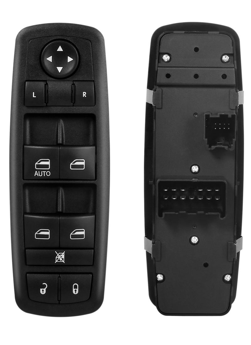 Generic Driver Side Master Power Window Switch 8+13 Pins Compatible with 2008-2012 Jeep Liberty 2007-2011 Dodge Nitro 2009-2010 Dodge Journey Replaces 4602632AH 4602632AF 4602632AB 4602632AG Black Color  - Image 1