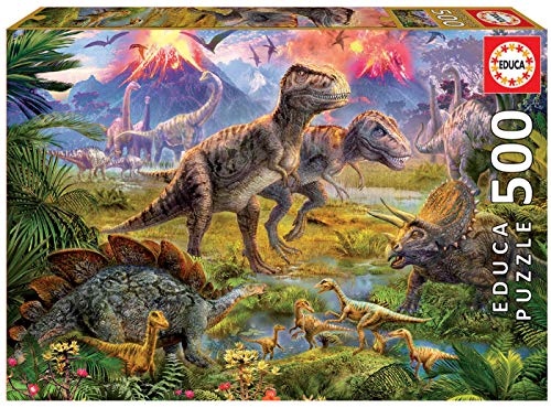 Educa Dinosaur Gathering Puzzle (500 Piece) - Image 1