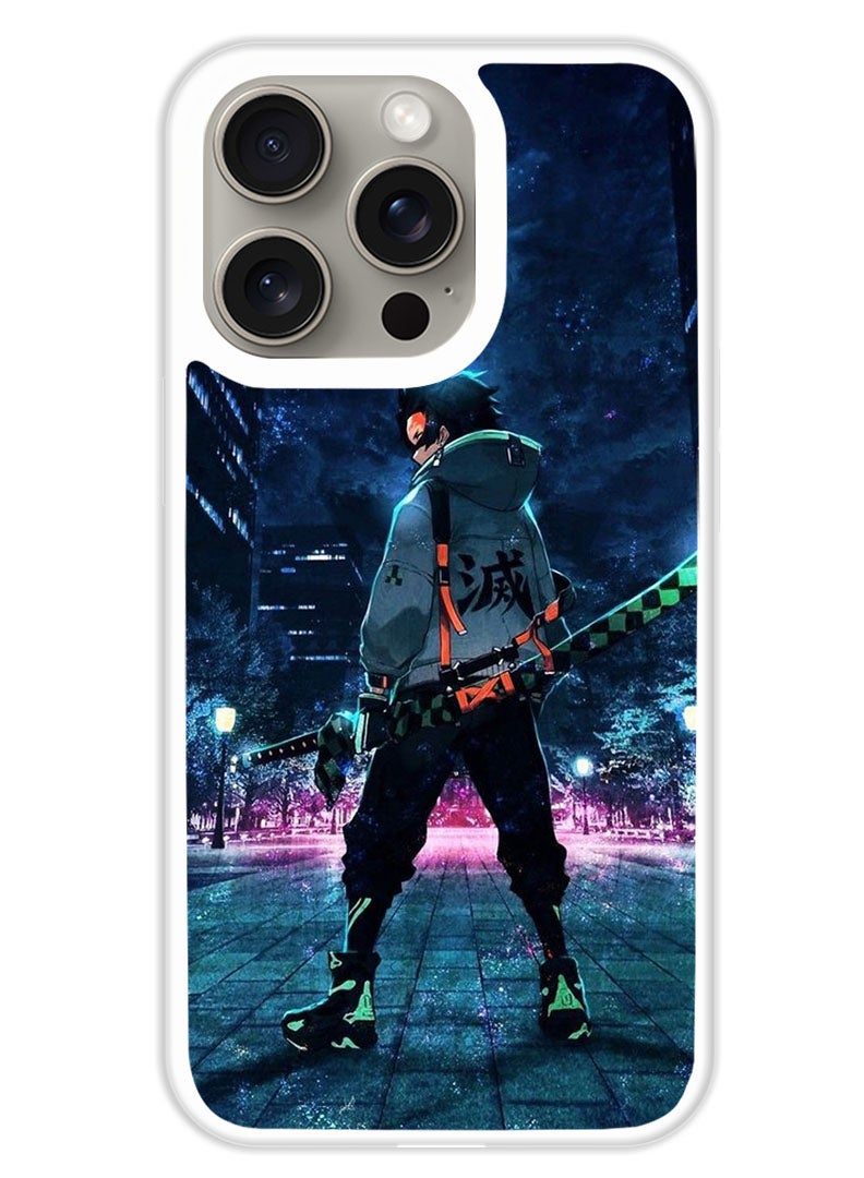 Theodor Protective Case Cover For APPLE IPHONE 15 Pro Max Anime 1 (White Bumper) - Image 1