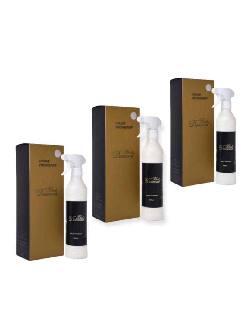 بانافع معطر للمنزل  بلاك دايموند 3 قطع 500مل - Image 1