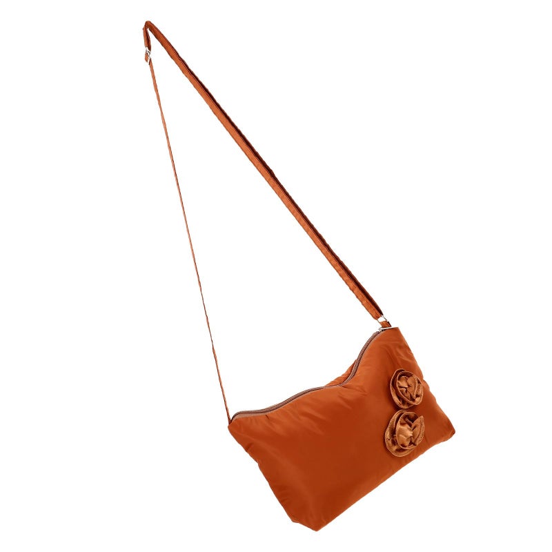 Floral Canvas Shoulder Bag For Women Crossbody Purse Summer Casual Portable Tote - Image 2