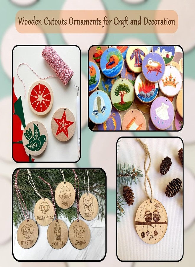 DIY4U دائرة فنية من خشب MDF من DIY4U®، قطرها 2 بوصة مع ثقب | 50 قطعة | سمك 2 مم | قطع خشبية مثقوبة مسبقًا للزينة، والقلائد، والرسم بالراتنج والفنون السائلة، والألعاب، وسجلات القصاصات، وبطاقات الهدايا، وأرقام الطاولات، واللافتات، والأعلام الخشبية، وزينة شجرة عيد الميلاد، أو كدعائم في دروس الأشغال اليدوية للأطفال في المدارس - Image 3
