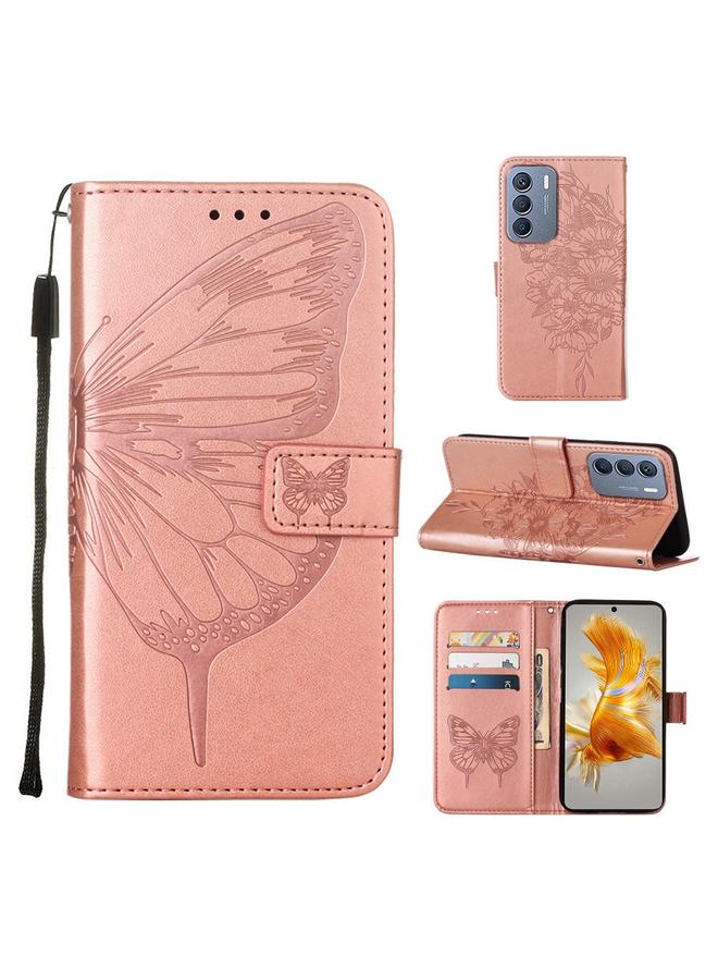 S-TOP Case For Infinix Zero 5G 2023 / T781 Embossed Butterfly Leather Phone Case - Image 1