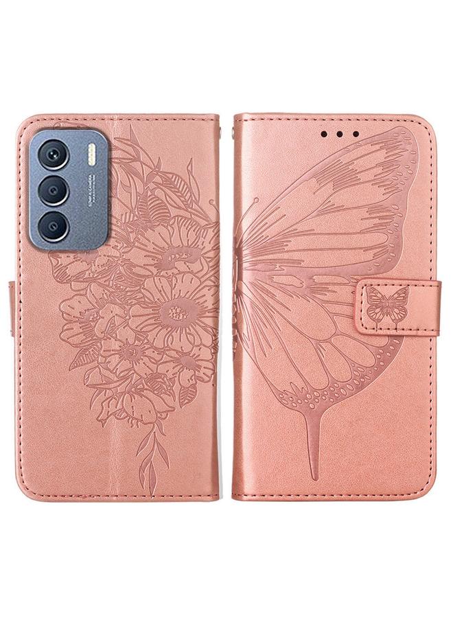 S-TOP Case For Infinix Zero 5G 2023 / T781 Embossed Butterfly Leather Phone Case - Image 2