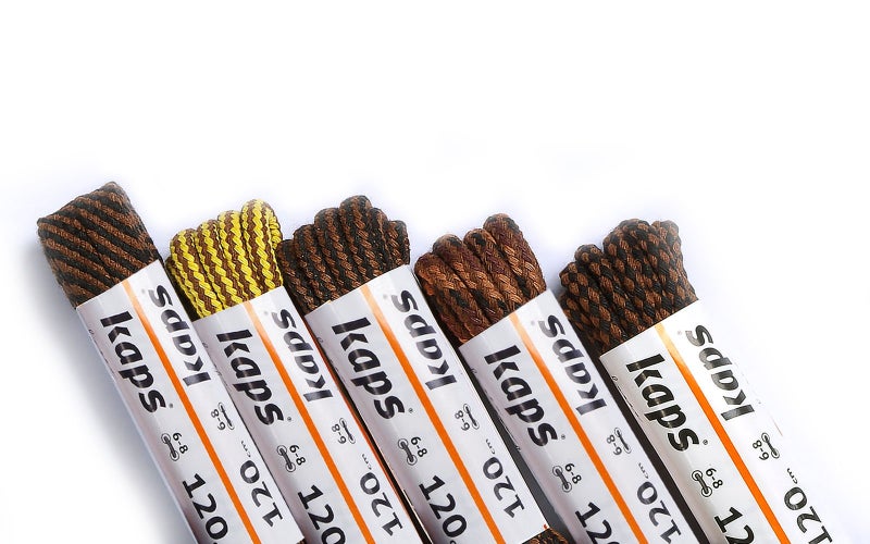 Kaps Patterned Laces, quality shoe laces for outdoor and casual footwear, made in Europe, 1 pair, many colors and lengths (150 cm - 60 inch - 7 to 10 eyelet pairs) - Image 3
