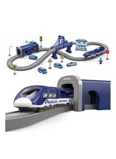 Generic Electric Train Toys Sets for Boys, 66Pcs Battery Operated Train Set with Tracks Magnetic Connection, DIY Rail Car Children's Toys Puzzle Assembling Building Blocks Track Magnetic Train Theme Set  - Image 1