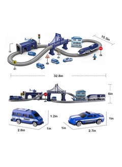 Generic Electric Train Toys Sets for Boys, 66Pcs Battery Operated Train Set with Tracks Magnetic Connection, DIY Rail Car Children's Toys Puzzle Assembling Building Blocks Track Magnetic Train Theme Set  - Image 4