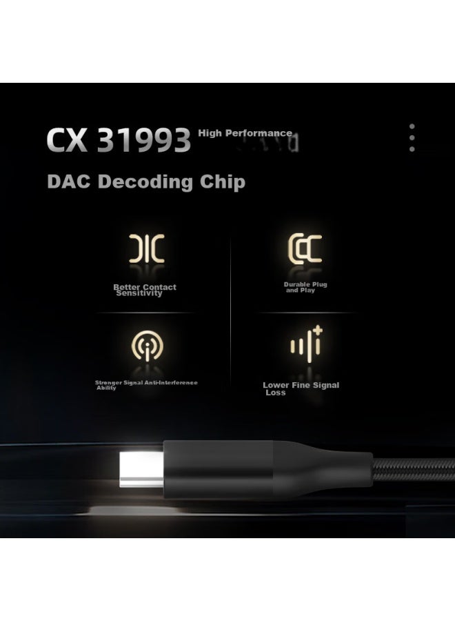 Meilan Lifeme Hifi2pro Fast Charging Version Decoding Headphone Amplifier, Type-c To 3.5mm Decoding Headphone Jack Adapter, Compatible With Apple 16/android/tablet - Image 3