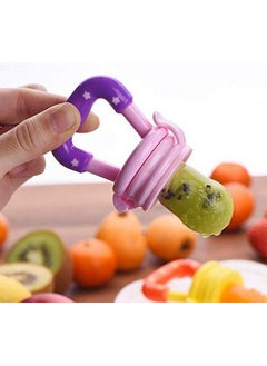 BabyGo Organic Baby'S Bpa Free Silicone Nipple Food Nibbler For Fruits (Multicolor)  - Image 3