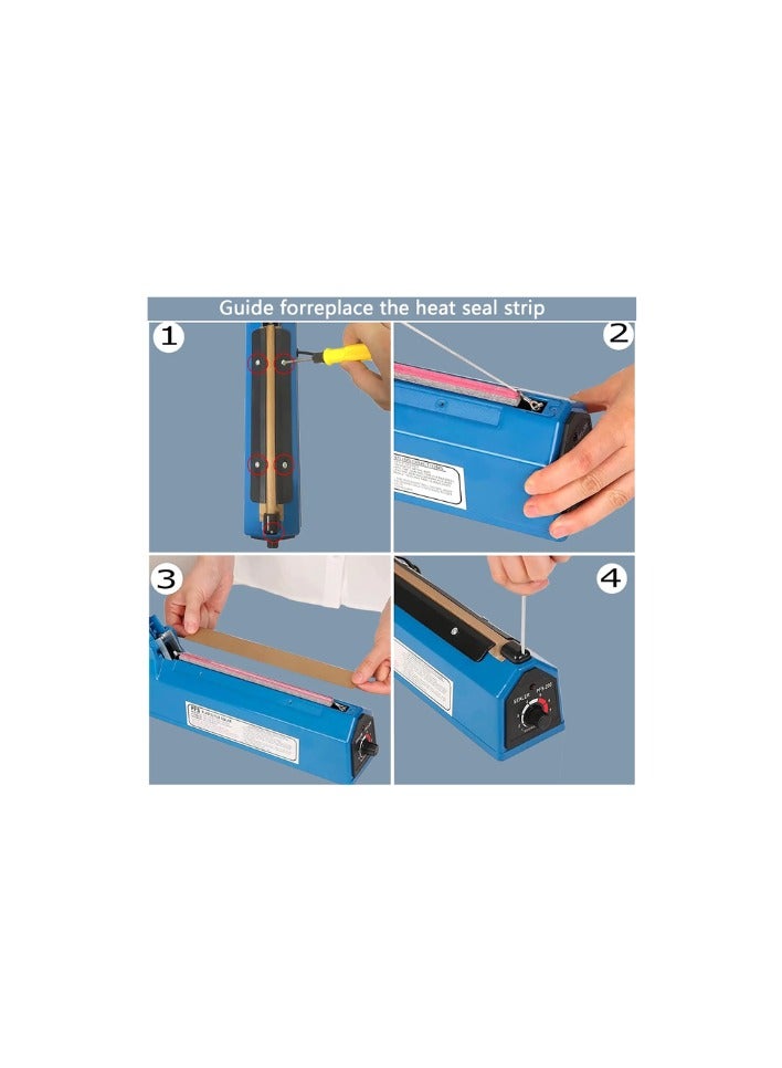 Kalon Heat Sealing Machine 200mm Plastic Belt Sealer Machine Hand Sealer Machine  for Plastic Bags PE  Packet Pouch Bag Polybag PP Bags  - Image 5