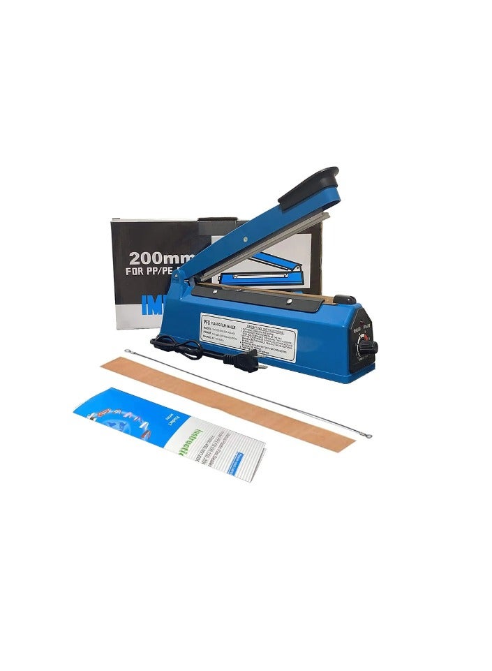 Kalon Heat Sealing Machine 200mm Plastic Belt Sealer Machine Hand Sealer Machine  for Plastic Bags PE  Packet Pouch Bag Polybag PP Bags  - Image 1