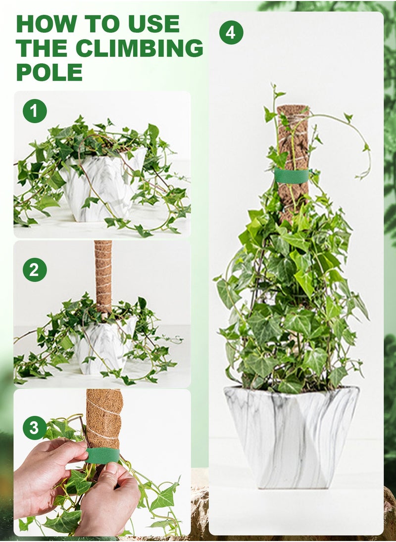 URbazaar - Moss Pole for Plants Monstera 42 Inch, 4 Pcs 15.7 Inch Moss Poles for Climbing Plants, Coir Totem Pole Moss Stick for Plant Support Extension, Train Potted Creepers to Grow Upwards - Image 1