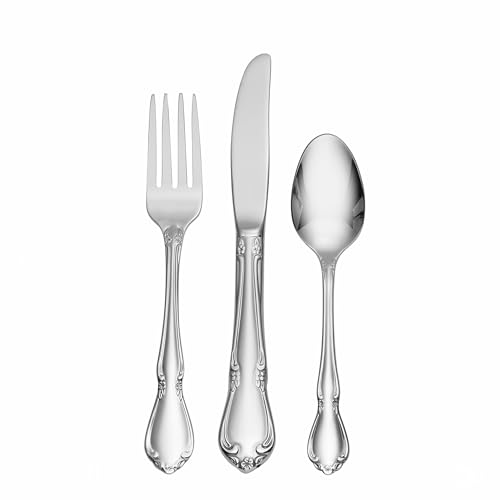 Oneida 2610003IL20 Chateau 3-Piece Child and Baby Flatware Set, 18/10 Stainless Steel - Image 1
