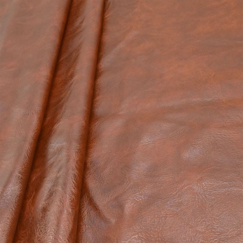 Yoquare 100Cm X 140Cm (39 X 54 Inch) Soft Leather Fabric - Faux Leather Fabric -1Mm Thick For Upholstery - Diy Crafts - Brown Crazy Horse Distress - Image 3