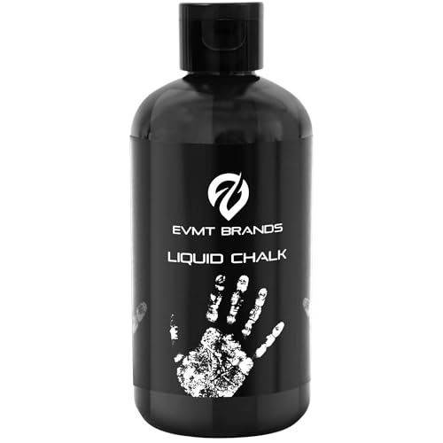 EVMT Brands Liquid Chalk, Mess Free Gym Chalk for Weightlifting, Gymnastics, Rock Climbing, Dancing. Sweat Resistant and Long Lasting for Stronger Grip. Package May Vary. - Image 1