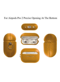 JDK AirPods Case Protective Liquid Silicone Skin Cover Case Compatible With Apple AirPods Pro 2 Orange  - Image 2