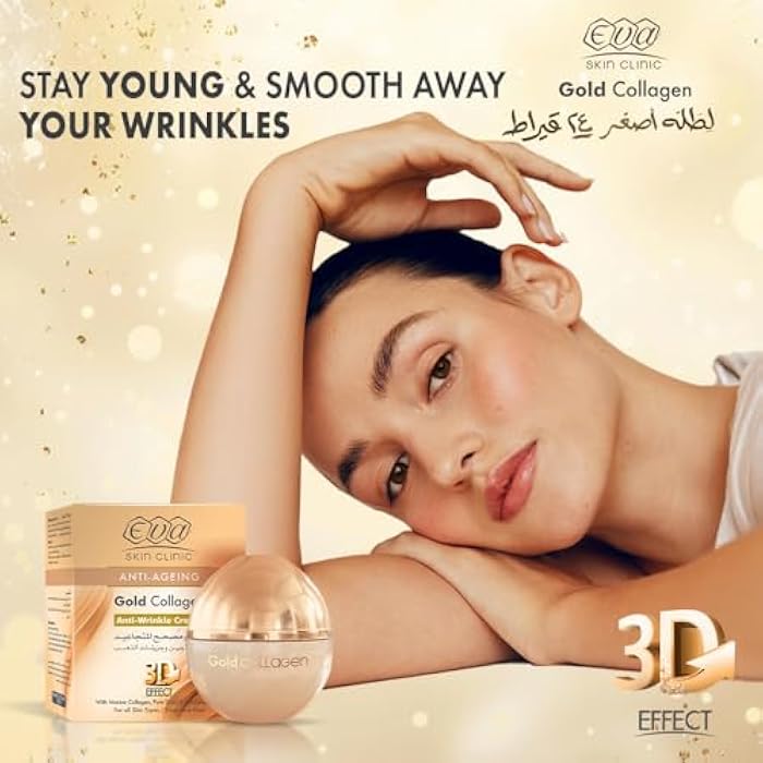 Eva Skin Clinic Anti-Ageing Gold Collagen Anti-Wrinkle Cream 50 ml - Image 2