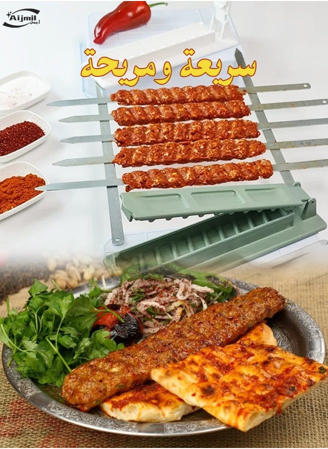 Aijmil - New Single-Row Kebab Grill: Portable, Reusable, and Versatile for Home and Outdoor Grilling Needs - Image 1