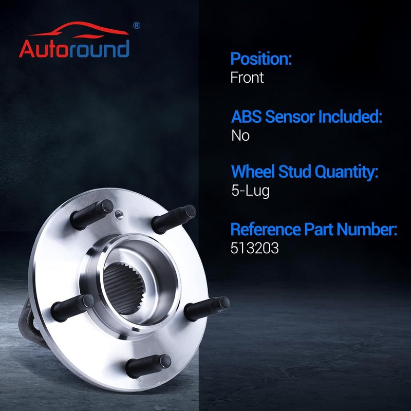 Autoround 513203 Wheel Hub and Bearing Assembly for Chevy, Buick, Pontiac - Image 3
