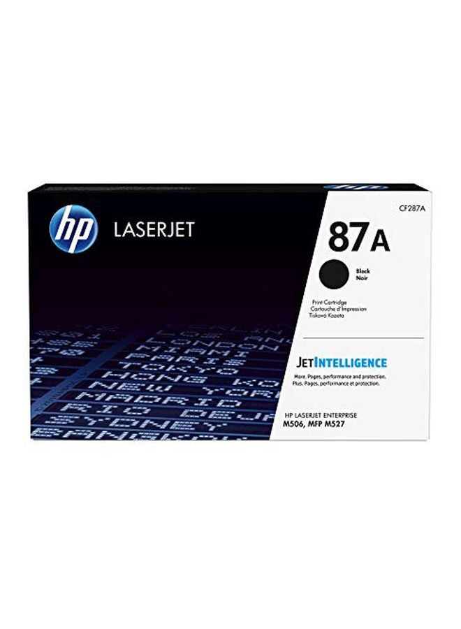 خرطوشة حبر 87A لطابعة ليزر جيت طراز CF287A أسود