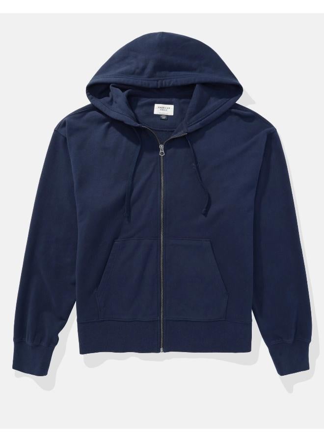 American Eagle AE Fleece Zip-Up Hoodie  - Image 3