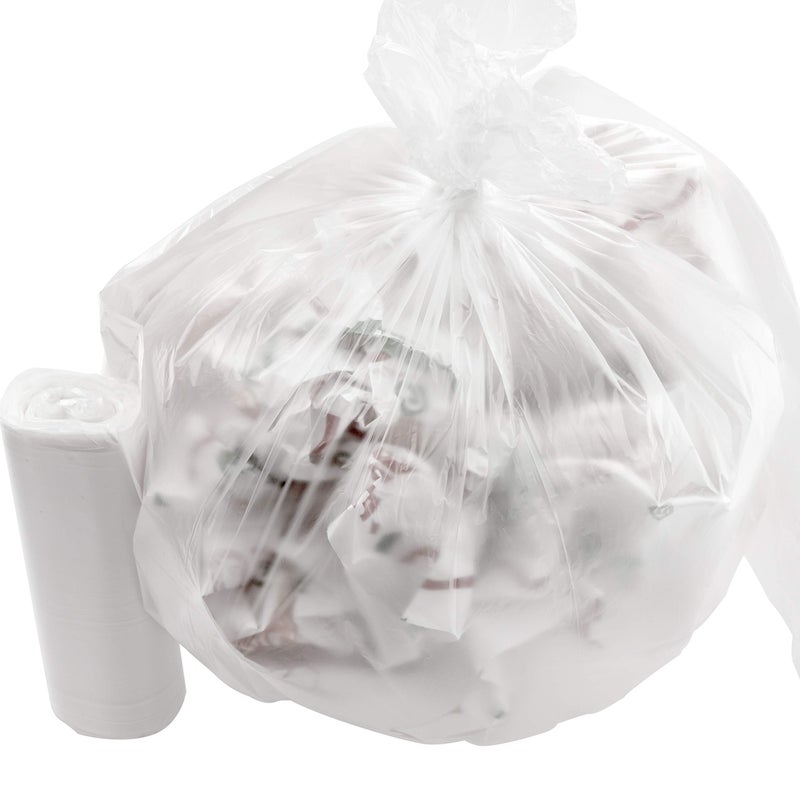 Mop Mob LeakProof Clear 4 Gallon Trash Can Liners 1000 Count Coreless No Mess Disposal