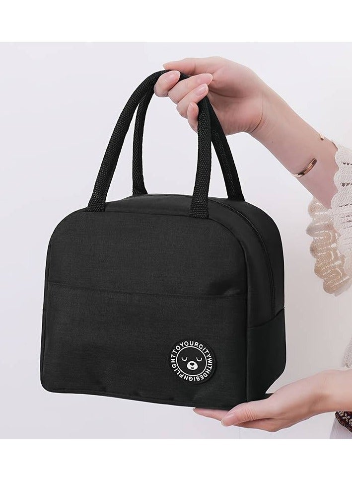 1pc Insulated Lunch Bag, Reusable Thick Aluminum Foil Lunch Box for Office Work, School, Picnic, Beach - Image 1