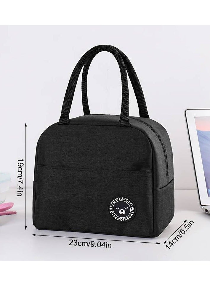 1pc Insulated Lunch Bag, Reusable Thick Aluminum Foil Lunch Box for Office Work, School, Picnic, Beach - Image 2