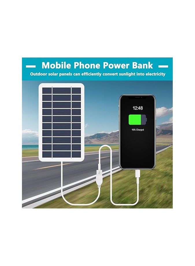 DEWIN Outdoor Waterproof Portable Solar Panel Solar Panel Charger with USB Output for Camping Hiking - Image 2