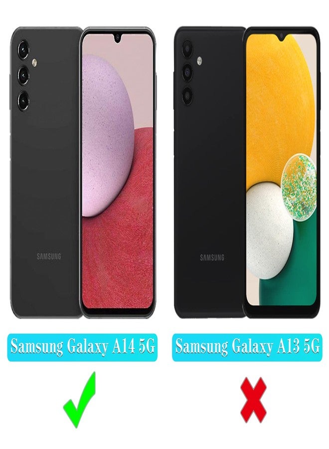 ONOLA Compatible with Samsung Galaxy A14 5G Case with HD Screen Protector, Heavy Duty Shockproof & Dropproof 3-Layer Cover Phone Case for Samsung A14,WineRed Pink - Image 2