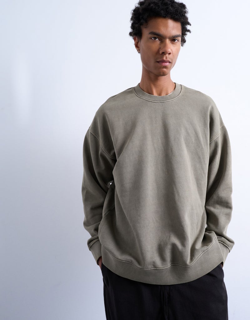 TOPMAN heavyweight oversized fit sweatshirt - Image 1