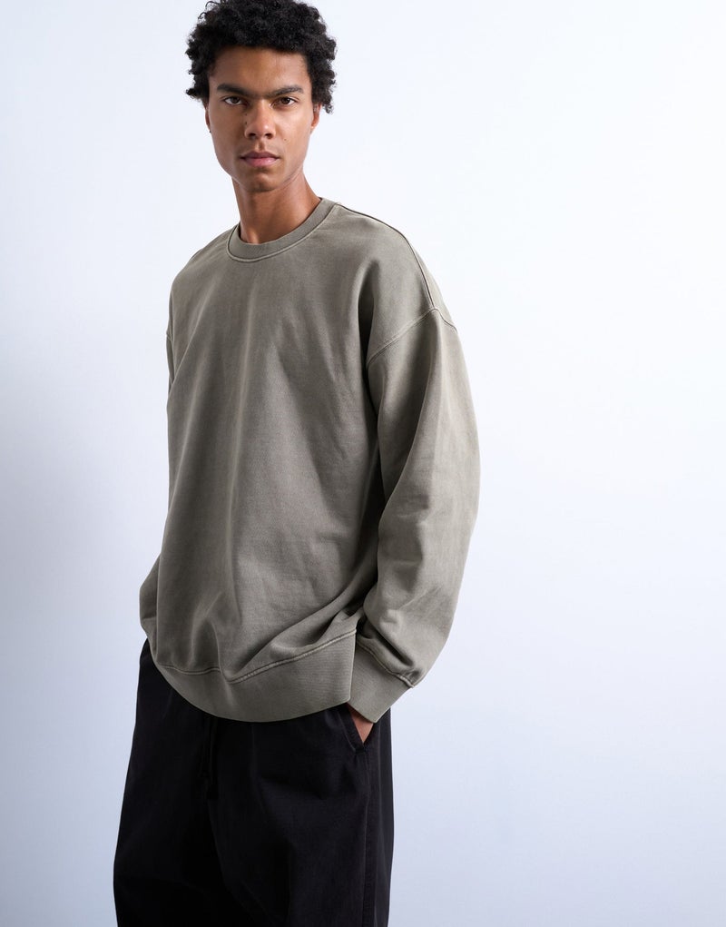 TOPMAN heavyweight oversized fit sweatshirt - Image 1