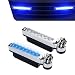 Qurbuns 2 PCS Wind Powered LED Lights Daytime Running Light for Car Grille Wind Energy Powered DRL Decorative Lights Universal for Cars Trucks SUVs Blue - Image 2