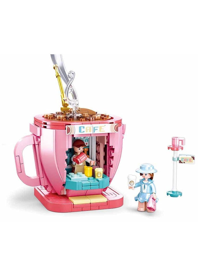 سلوبان Princess building block set in the shape of a large coffee cup, Sluban – Creator Café, 268 pieces. Building blocks, construction block set, kids building blocks, assembly, boys, blocks, girls toys, building game toy, construction toy, boys block sets, large kids blocks, building blocks, character blocks, skill development blocks, kids intelligence blocks. Home toys for children, toys for boys and girls, kids toy, kids toys, children’s toy, group games, educational kids toys, toys, boys toys, toys for 1-year-old children, toys for 6-year-old children, toys. - Image 4