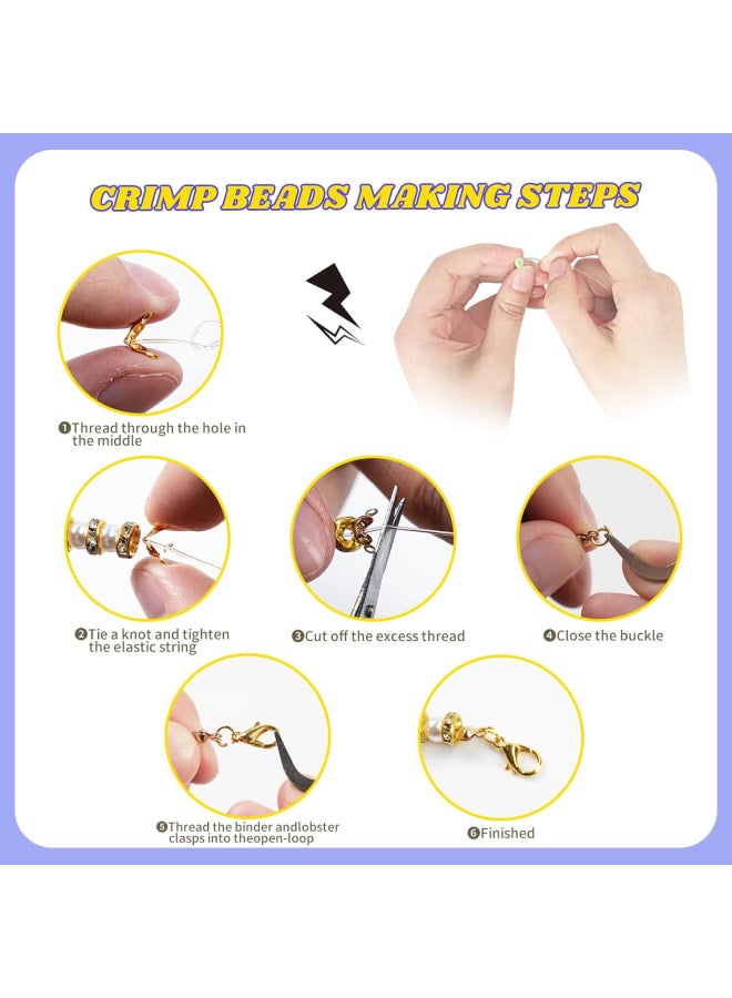 Beads for Threading - 5800 Pieces Clay Beads Set for Bracelets, DIY Jewellery Making Craft Kit with Accessories and Letter Beads, Ideal for Teenage Girls - Image 5