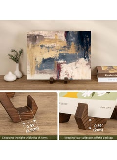 Oasisgalore 6 Inch Decorative Wood Plate Display Stand for Pictures and Plaques  - Image 4