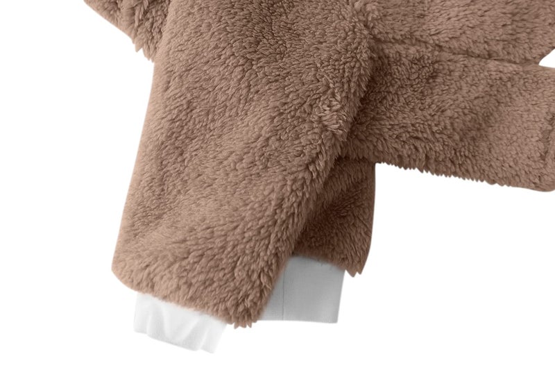 Esobo Fashion Winter Dog Warm Coat Jacket Four-Legged Neck Warm Pet Sweaters for Small Medium Large Dogs (Brown, X-Small) - Image 3