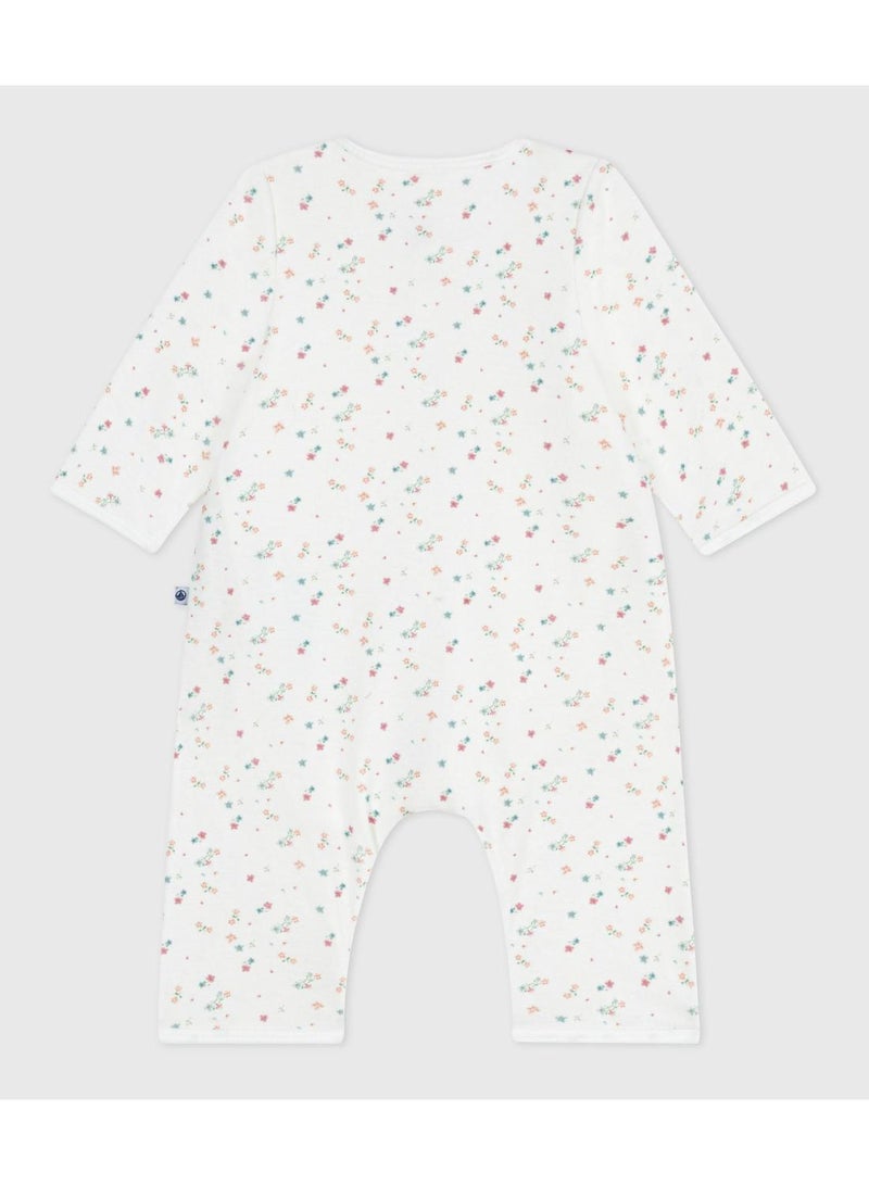 Petit Bateau Babies' footless floral-print cotton bodyjama - Image 4