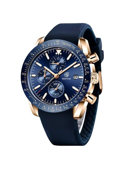 BENYAR BY BENYAR Watches Men Analog Chronograph Quartz Waterproof Backlit Date Business Watch Casual Designer Watches Elegant Gift for Men
