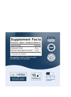 SMNutrition Pregnenolone Supplement 50mg Hormone Balance, Memory, & Cognition Support Formulated Gluten-Free, Vegetarian, Non-GMO, & Titanium Dioxide-Free For Men & Women 90 Capsules 3 Month Supply  - Image 3