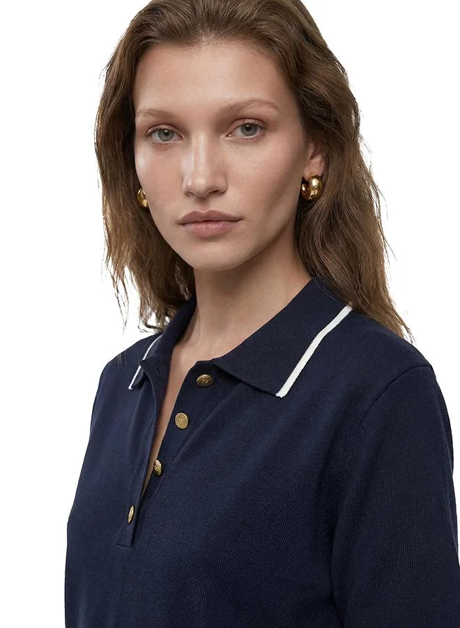 كوتون Polo Neck Sweater