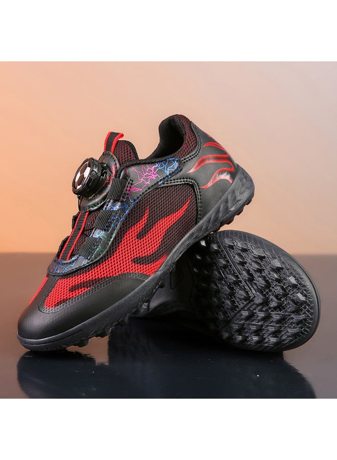 Mesh Breathable Children's Football Shoes for Boys and Girls, TF Crushed Nails Soccer Training Shoes, Summer Outdoor Sports Sneakers