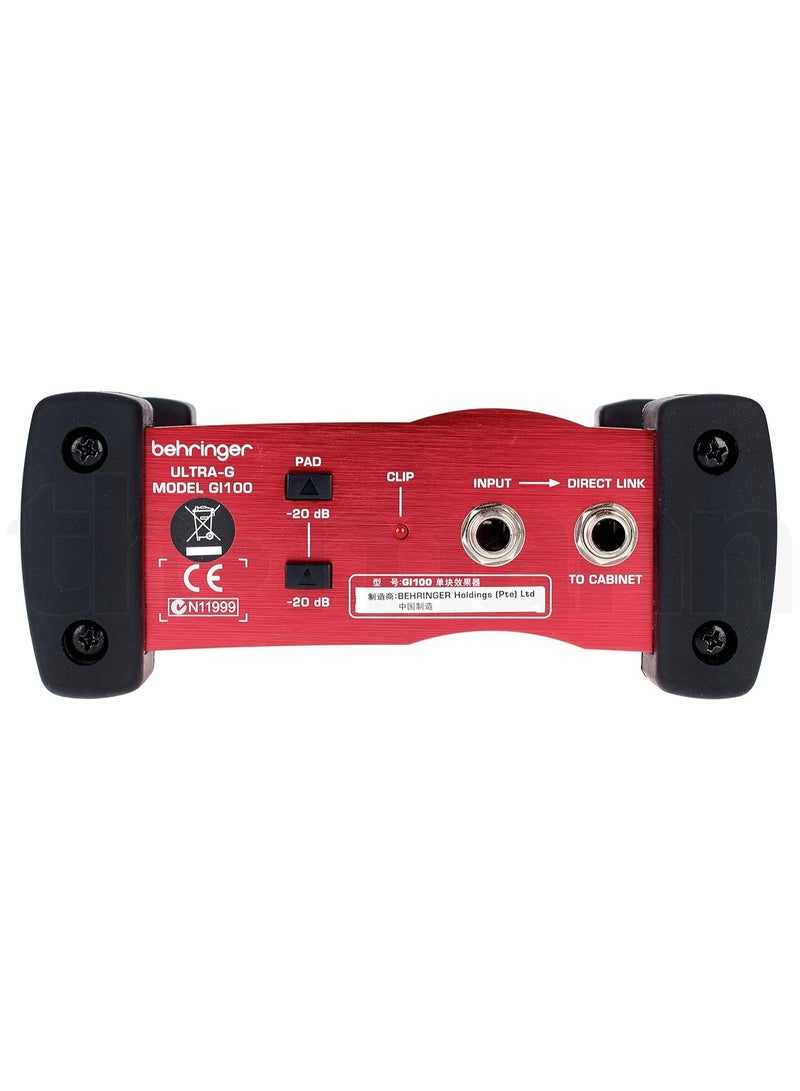 behringer صندوق حقن مباشر نشط لمحاكاة مكبر صوت الجيتار GI100 من بيهرينجر - Image 3