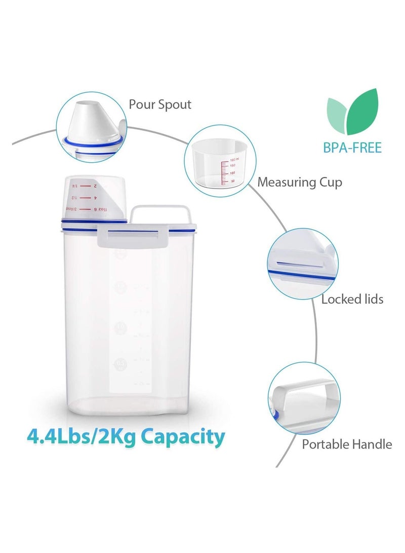LA FIESTA Airtight Rice Cereal Food Storage Container with Measuring Cup - Image 3