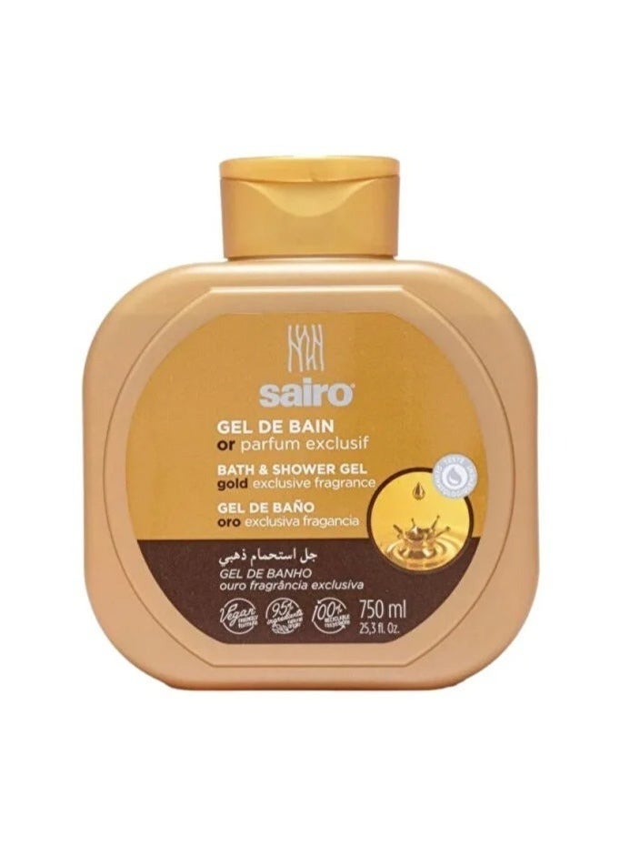 Sairo Bath And Shower Gel- Gold Exclusive Fragancia, 750 ml - Image 1