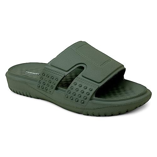 Hygear Men's Garcia Olive green Slipper_10 UK (HG-GE-1012) - Image 1