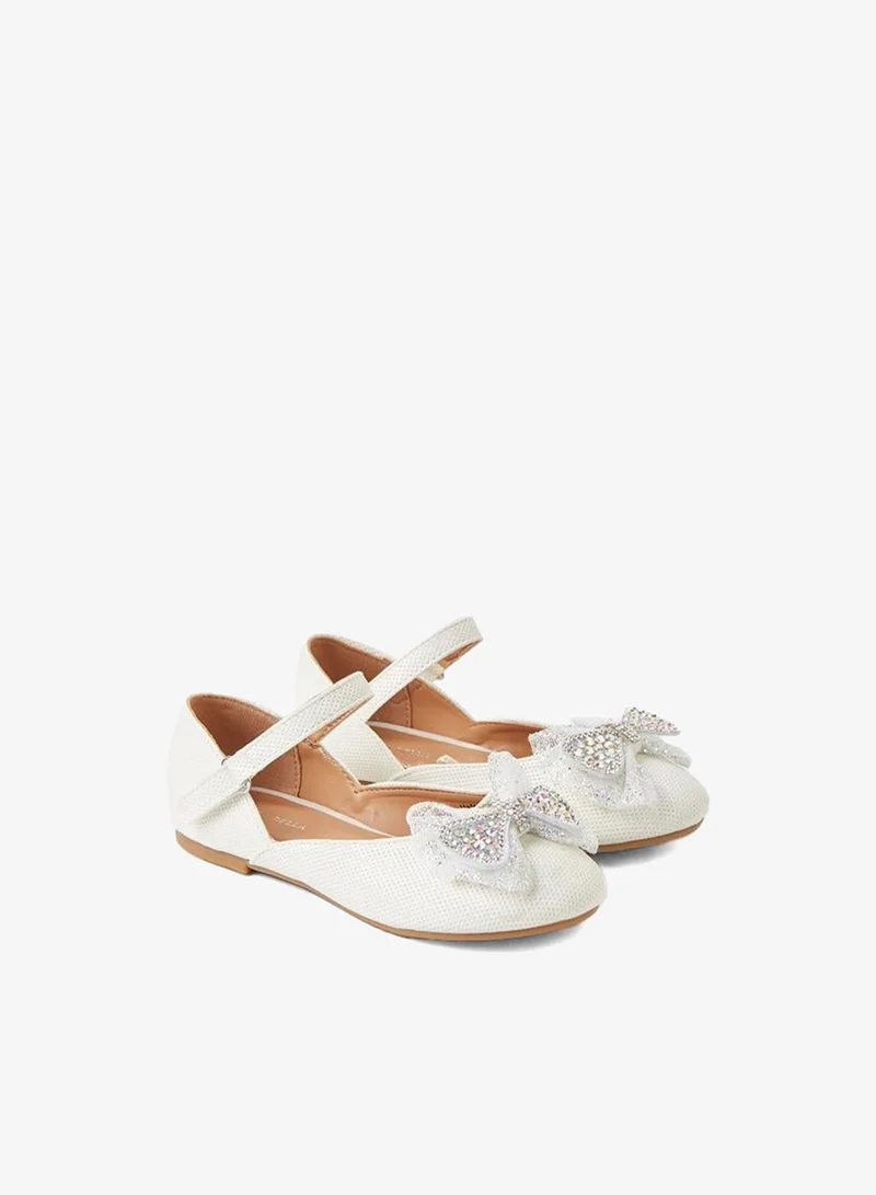 Flora Bella By Shoexpress Girls Hook & Loop Ballerina Ramadan Collection