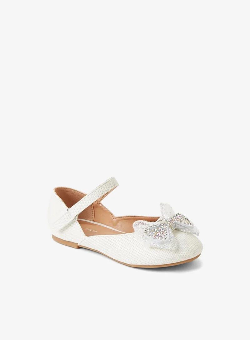 Flora Bella By Shoexpress Girls Hook & Loop Ballerina Ramadan Collection